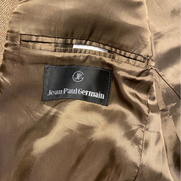 Jean Paul Germain Sport Coat Vintage 100% Wool Brown 3 Button Blazer 44S - Picture 4 of 12